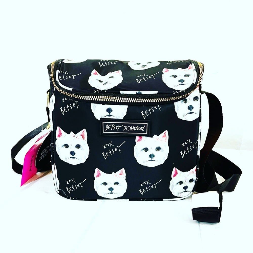 Betsey Johnson Lunch Tote Bag Terrior Dog puppy